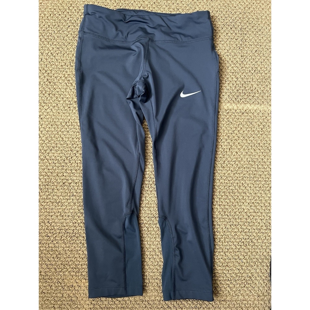 Nike Dri-Fit Running Leggings Women's Small Blue